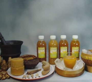 Penumbuk jamu besi cor