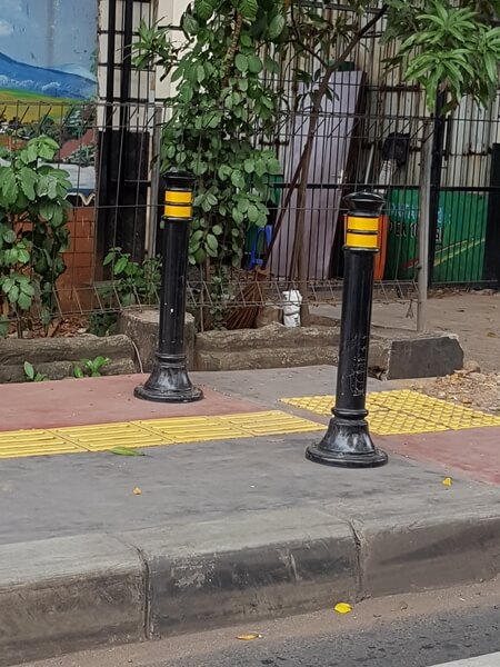 Bollard trotoar sudirman thamrin