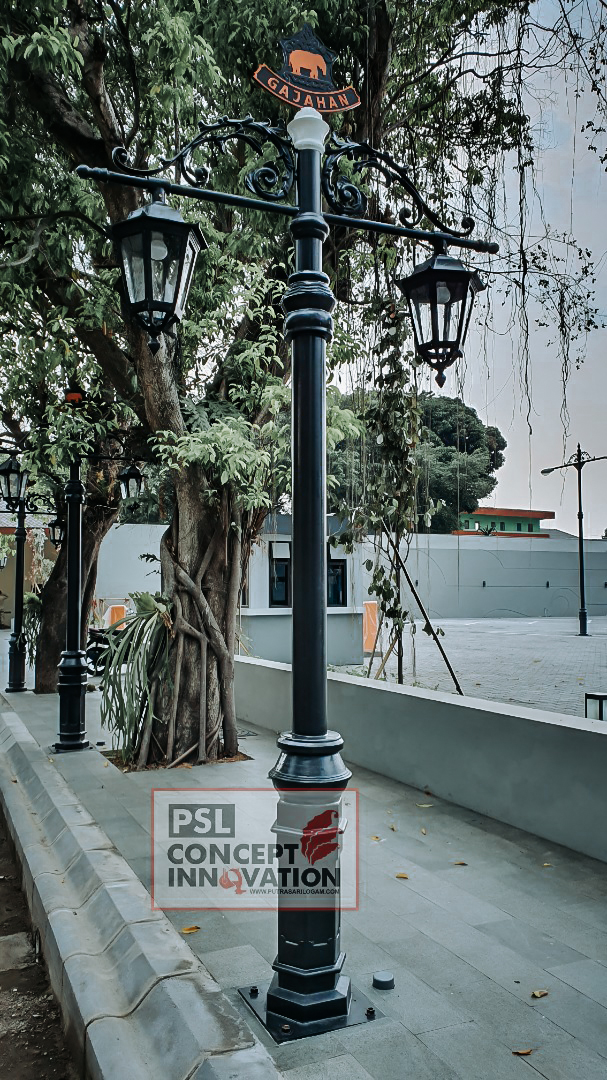 Tiang lampu heritage belitung