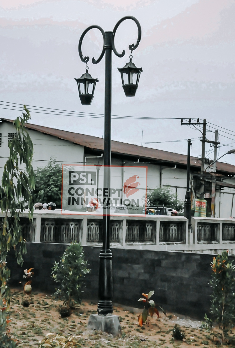 Tiang lampu bengkulu