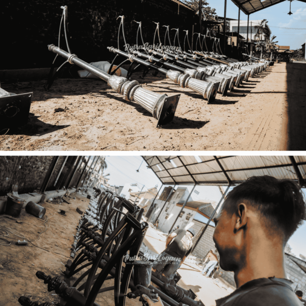 tiang lampu dual arms untuk riau
