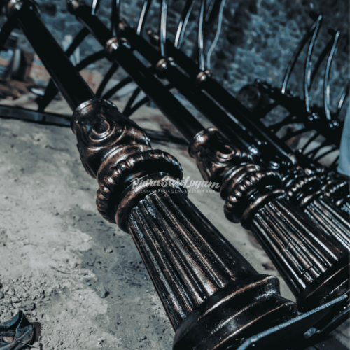 tiang lampu dual arms untuk riau