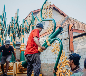 Tiang lampu cabang 2 kota malang