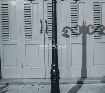 Tiang lampu taman wisata sodong bogor