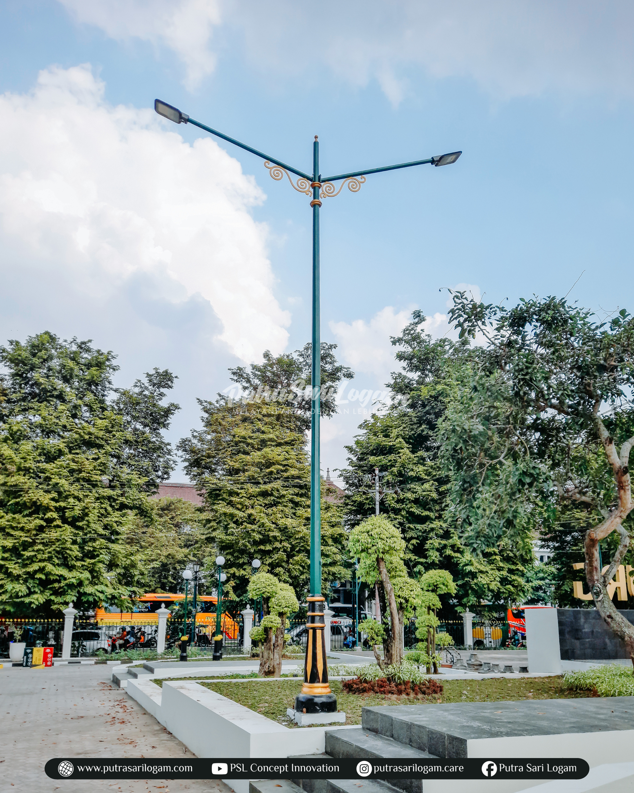 Tiang Lampu PJU Benteng Vredeburg Yogyakarta