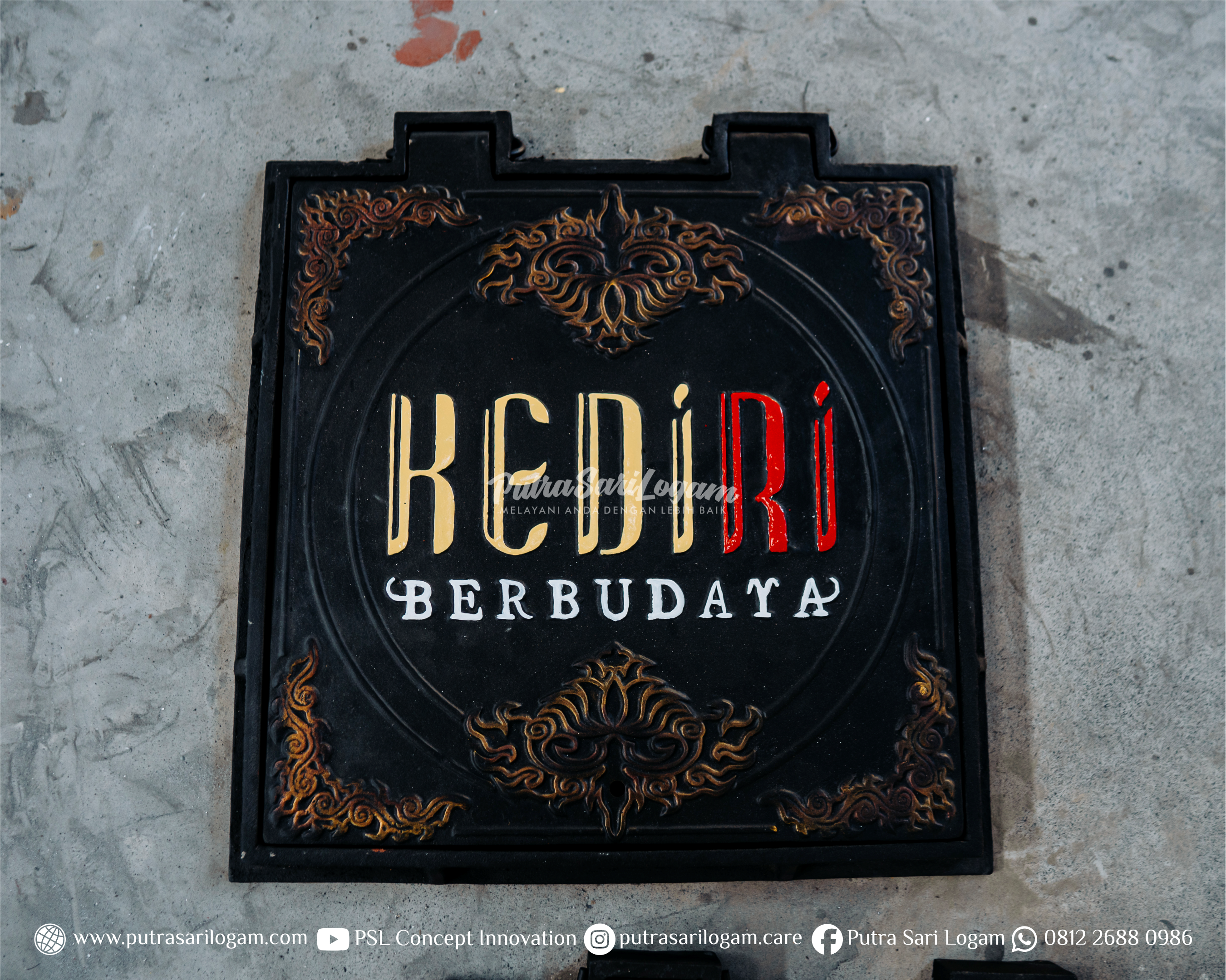 Manhole Seni Ukir Untuk Kediri