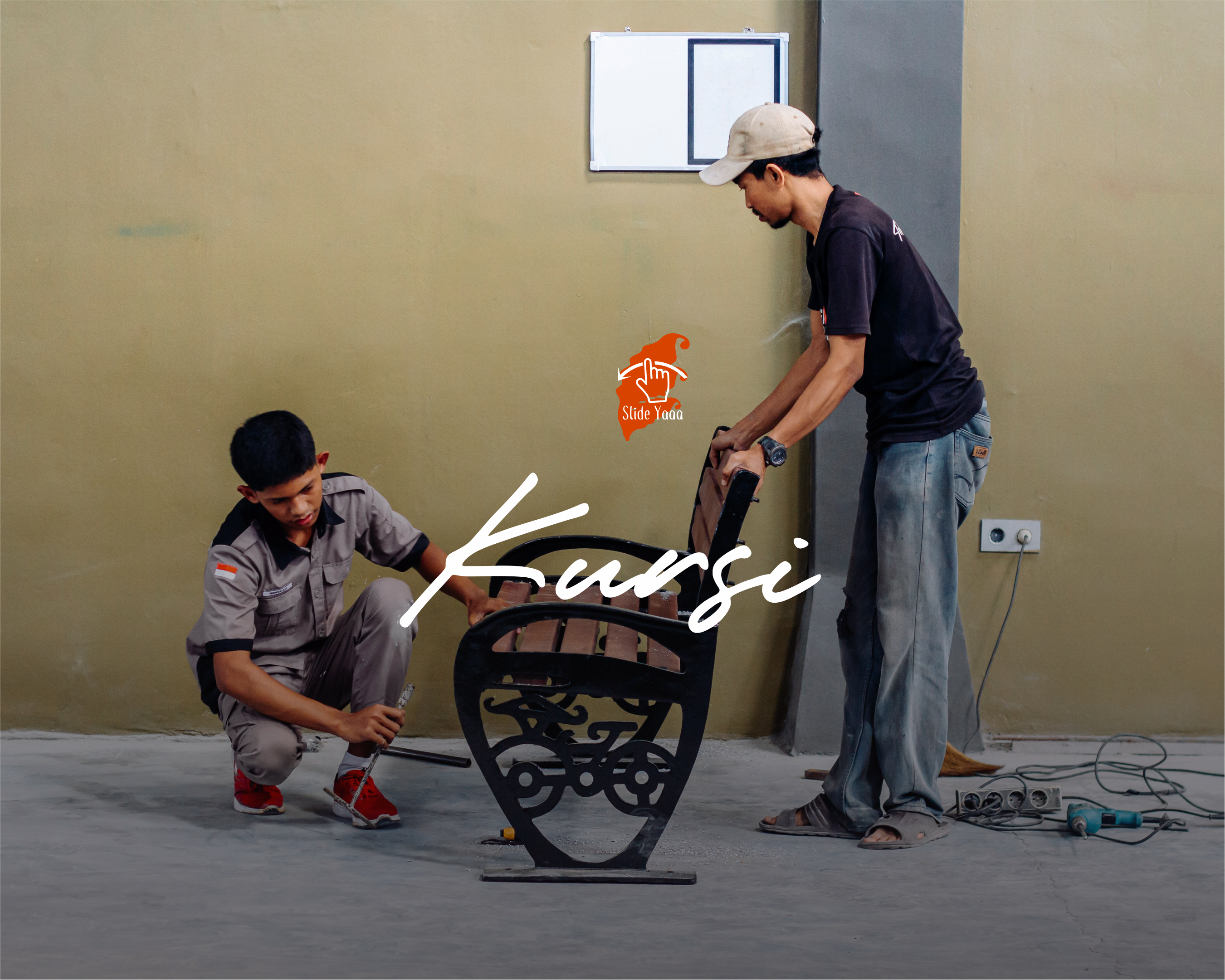 Kursi Taman Motif Sepeda