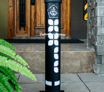 Bollard Trotoar Motif Kawung Untuk Unisula