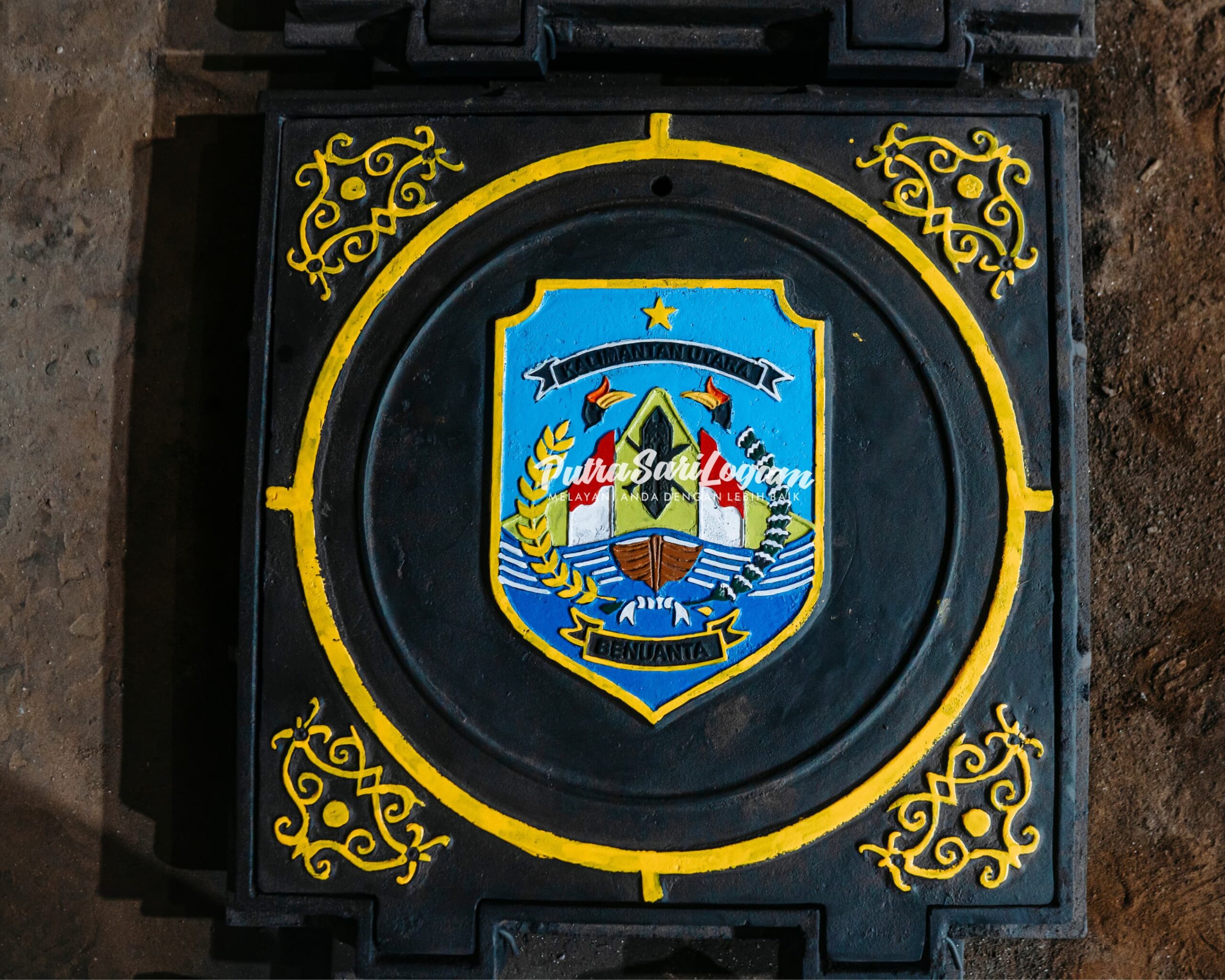 Manhole Cover Dengan Ukiran Unik Untuk Banuanta Kalimantan Utara